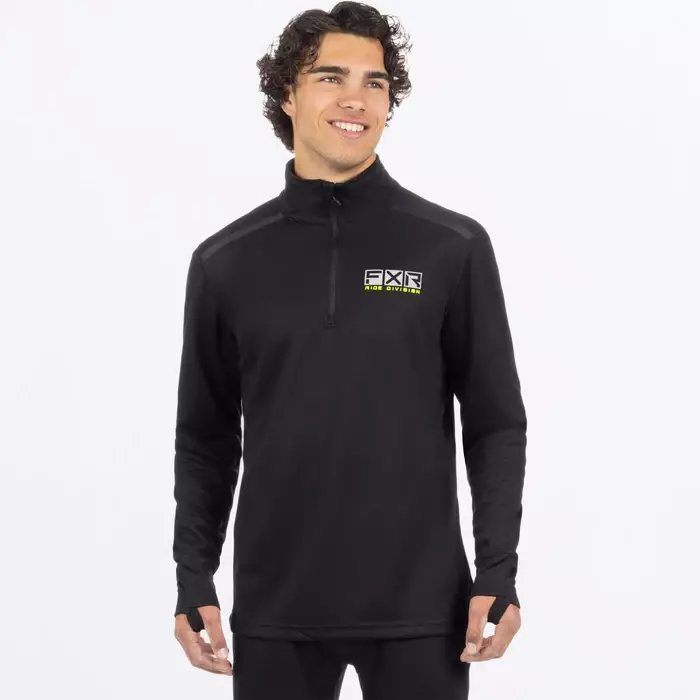 M Endeavor Merino 1/4 Zip 21-Black-M - Alusasut - 1841 - 1