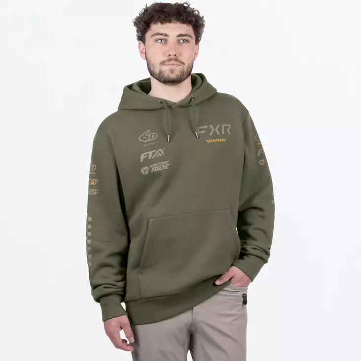 Men's Stack Cotton Pullover Hoodie - Hupparit & Fleece - 468 - 1