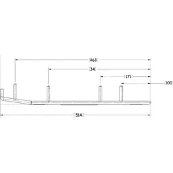 Sno-X Slasher Six Ohjausrauta pari 6" Kovametalli - Ohjausraudat - 4291 - 1
