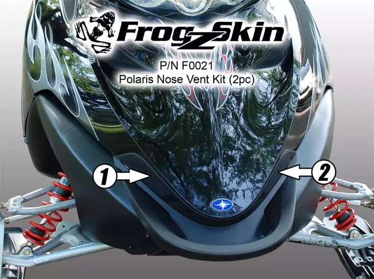 Frogzskin Polaris IQ Nose Vent Kit 2005-11 (2pc) - Ilmastointikalvot - 17422 - 1