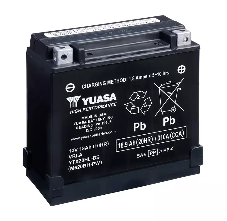 Yuasa akku, YTX20HL-BS-PW (cp) with acid pack tt - Akut & Akkutesterit - 51332 - 1