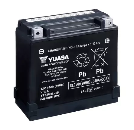 Yuasa akku, YTX20HL-BS-PW (cp) with acid pack tt - Akut & Akkutesterit - 51332 - 1