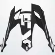 Torque X Team Helmet Peak 22-Blk/White-OS - Kypärien tarvikkeet - 46232 - 1