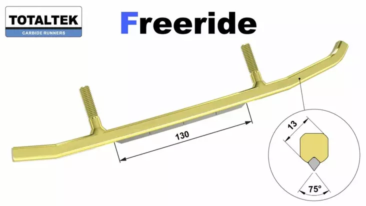 Ohjainrauta, Pari - Totaltek Moottorikelkan ohjainraudat - 63 - 1