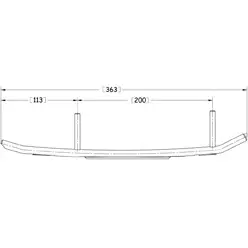 Sno-X Ripper Four Ohjausrauta pari 4" Kovametalli - Ohjausraudat - 4333 - 1