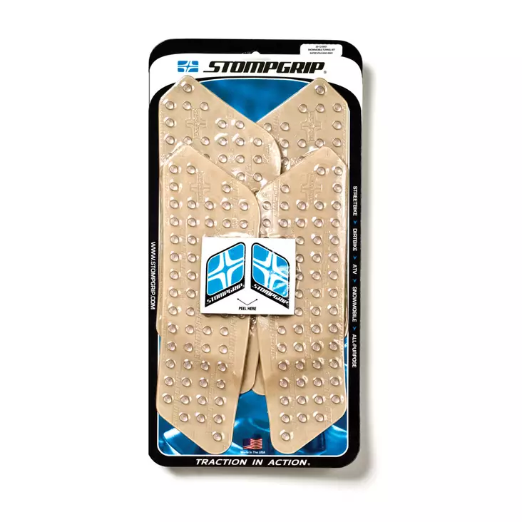 Stompgrip Snowmobile Tunnel Grip - Super Volcano : Clear - Satulanpääliset - 18333 - 1