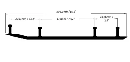 Sno-X Defender Ohjausrauta pari - Ohjausraudat - 14563 - 1
