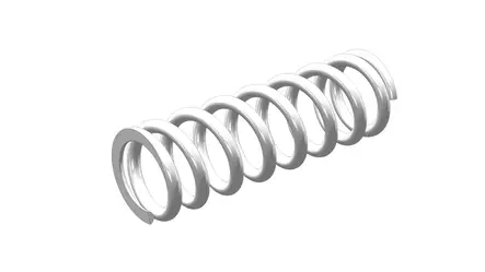 Jousi (59) 22- 250 d8.5 Valkoinen - Moottorikelkan Jousitus - 264 - 1