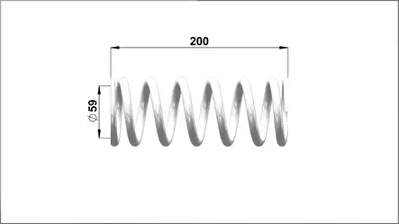Jousi (59) 30- 200 d8.5 Valkoinen - Moottorikelkan Jousitus - 274 - 1