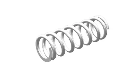 Jousi (59) 60- 225 d10.75 Valkoinen - Moottorikelkan Jousitus - 2574 - 1
