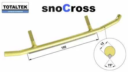 Ohjainrauta, Pari - Totaltek Moottorikelkan ohjainraudat - 64 - 1