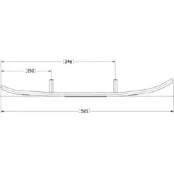 Sno-X Ripper Four Ohjausrauta pari 4" Kovametalli - Ohjausraudat - 4334 - 1