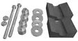 C&A PRO Kiinnikesarja Yamaha Snoscoot 120/200 - Suksien kiinnityssarjat - 18295 - 1