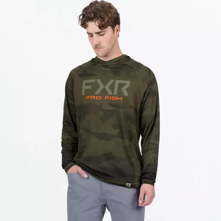 Men's Derby Camo Air UPF Pullover Hoodie - Hupparit & Fleece - 735 - 1