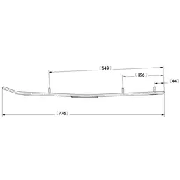 Sno-X Ripper Four Ohjausrauta pari 4" Kovametalli - Ohjausraudat - 4377 - 1