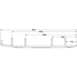 Sno-X Ripper Four Ohjausrauta pari 4" Kovametalli - Ohjausraudat - 4328 - 1