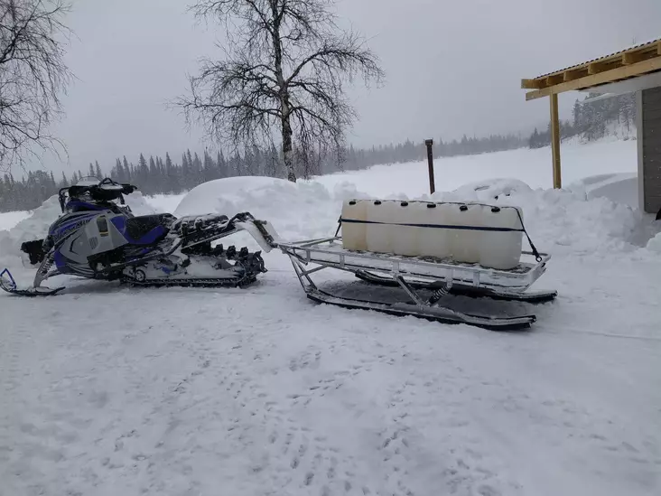 Sno-X Tundra Reki Säädettävä vetokoukku Goose Neck (sis. asennussarja) - Reet ja pulkat - 3268 - 1