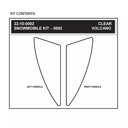 Stompgrip Snowmobile Tank & Console Grip - Volcano : Clear - Satulanpääliset - 18728 - 1