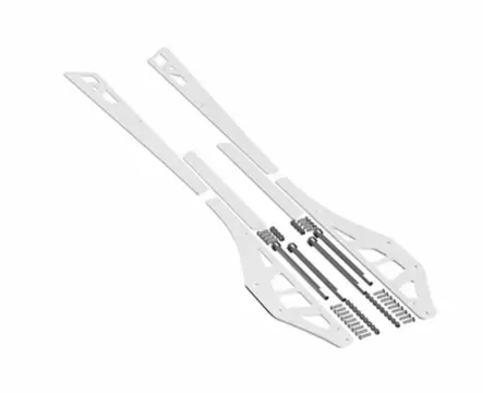 ITEK Liukurunkojen vahvistukset Valkoinen Polaris Axys Matryx 155" - Liukukiskot - 17368 - 1