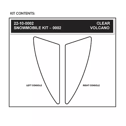 Stompgrip Snowmobile Tank & Console Grip - Volcano : Clear - Satulanpääliset - 18728 - 1