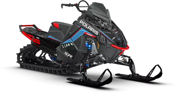 POLARIS 9R RMK FE 155 Matte Black Crystal - Polaris moottorikelkat 2027 - 2569 - 1