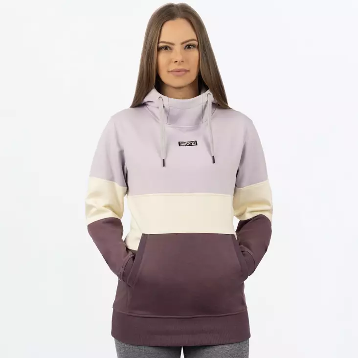 Women's Stripe Pullover Hoodie - Hupparit & Fleece - 780 - 1