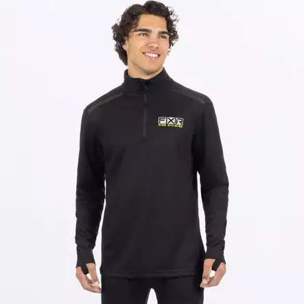 M Endeavor Merino 1/4 Zip 21-Black-L - Alusasut - 1859 - 1