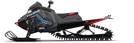 POLARIS 9R RMK FE 155 Matte Black Crystal - Polaris moottorikelkat 2027 - 2569 - 1