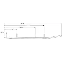 Sno-X Ripper Four Ohjausrauta pari 4" Kovametalli - Ohjausraudat - 4339 - 1