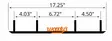 Woodys Trail Hardweld 6" 60° Ohjausrauta C&A Pro - Neulalaakerit - 2729 - 1